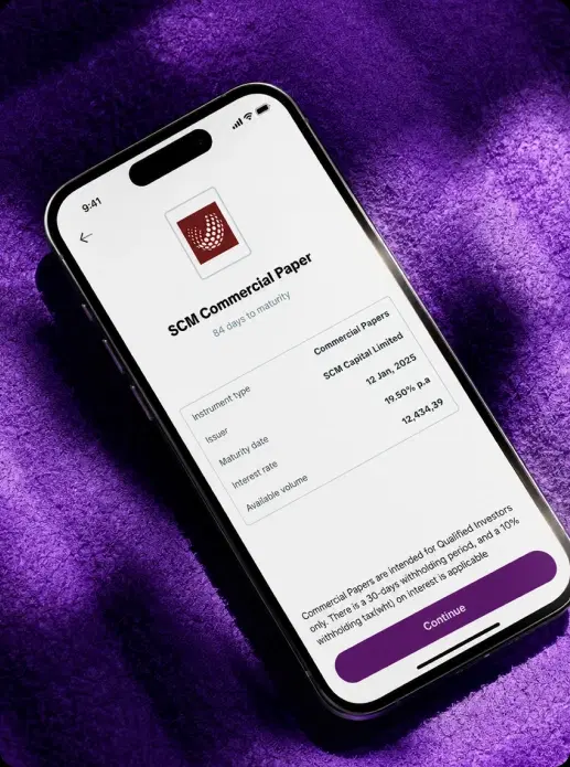 i-invest Commercial Papers app preview